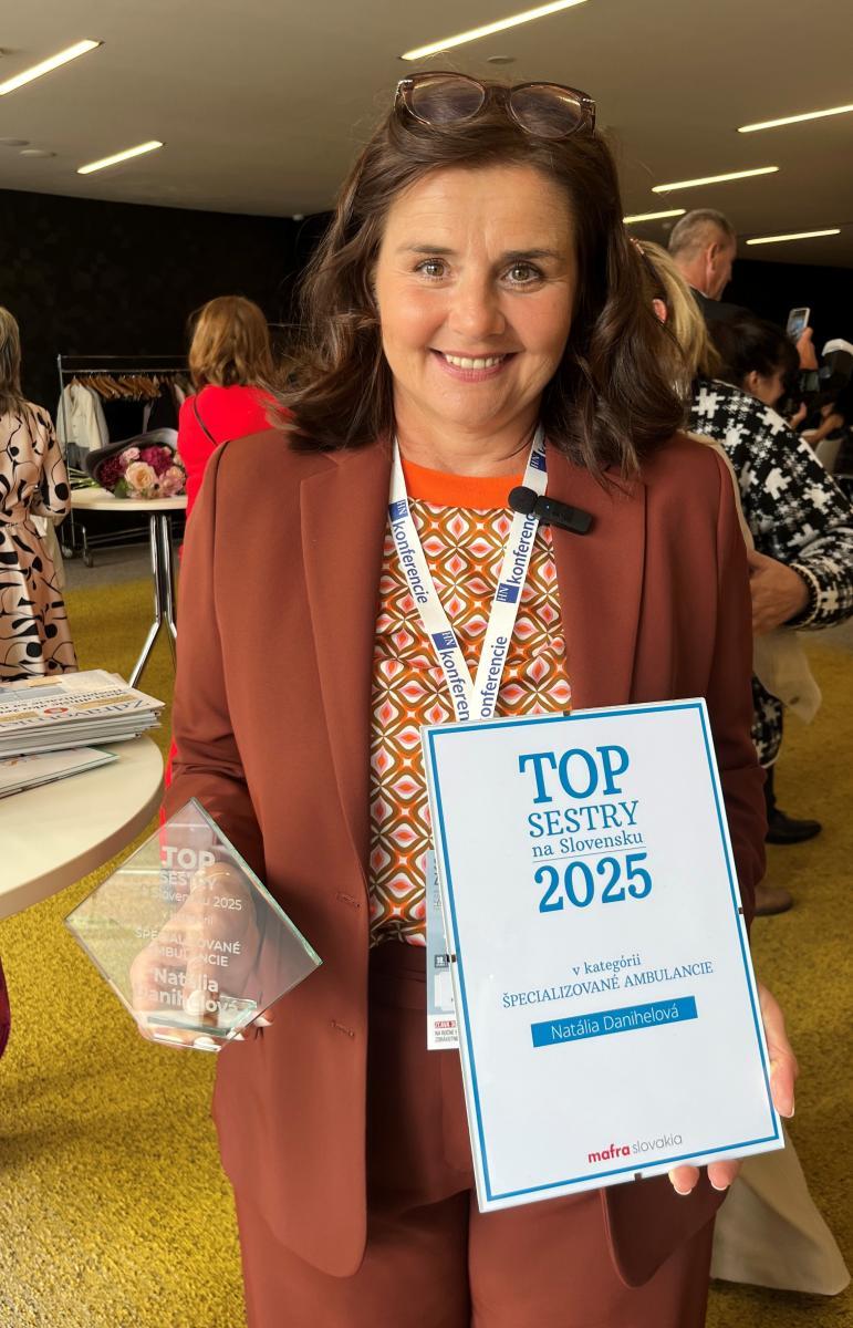 Natália Danihelová, TOP sestra z oddelenia Radiačnej onkológie NOÚ