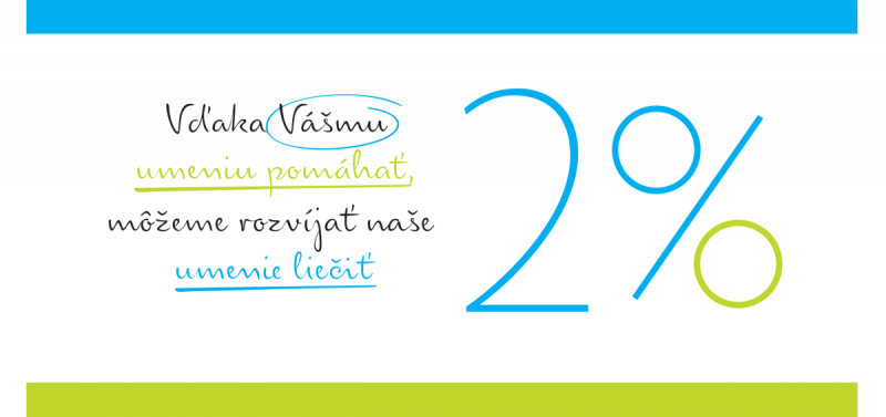 Vaše 2 % nám pomáhajú