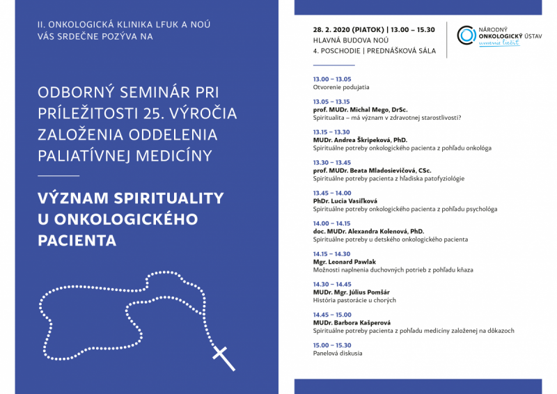 Význam spirituality u onkologického pacienta